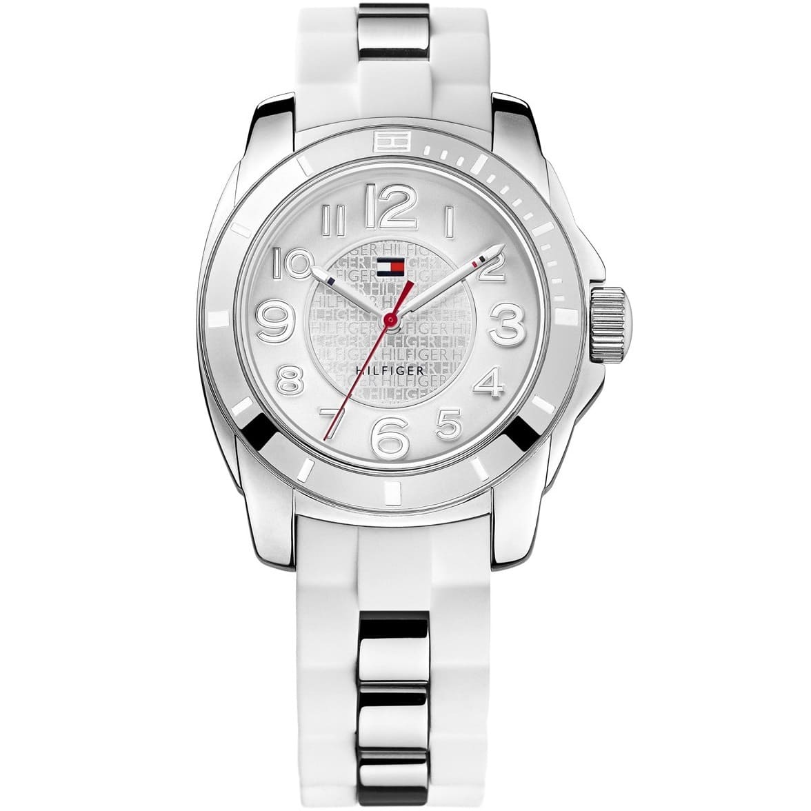  Shop Authentic Tommy Hilfiger K2 White Dial White Rubber Strap Watch for Women - 1781306 - Luxxuri