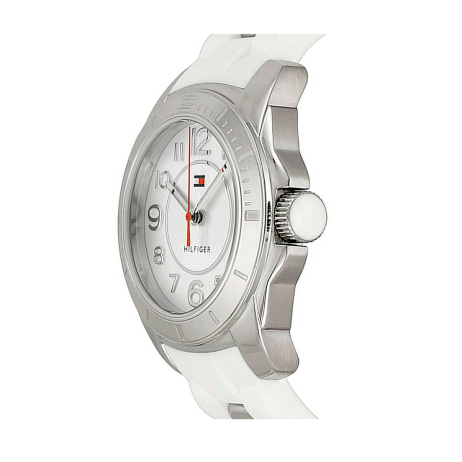  Shop Authentic Tommy Hilfiger K2 White Dial White Rubber Strap Watch for Women - 1781306 - Luxxuri