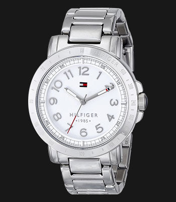  Shop Authentic Tommy Hilfiger White Dial Silver Steel Strap Watch for Women - 1781397 - Luxxuri