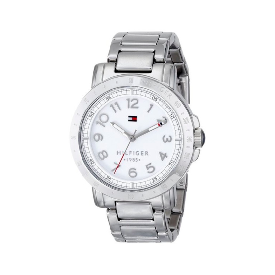  Shop Authentic Tommy Hilfiger White Dial Silver Steel Strap Watch for Women - 1781397 - Luxxuri