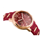  Shop Authentic Tommy Hilfiger Claudia Red Dial Two Tone Steel Strap Watch for Women - 1781744 - Luxxuri