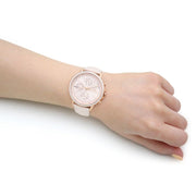 Shop Authentic Tommy Hilfiger Carly Cream Dial Cream Leather Strap Watch for Women -1781789 - Luxxuri