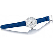  Shop Authentic Tommy Hilfiger Carly Silver Dial Blue Leather Strap Watch for Women - 1781791 - Luxxuri