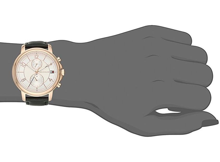  Shop Authentic Tommy Hilfiger Claudia White Dial Black Leather Strap Watch for Women - 1781817 - Luxxuri