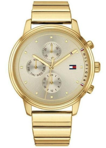 Shop Authentic Tommy Hilfiger Blake White Dial Gold Steel Strap Watch for Women - 1781905 - Luxxuri