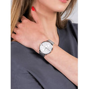  Shop Authentic Tommy Hilfiger Jenna Quartz Silver Dial Silver Mesh Bracelet Watch For Women - 1781942 - Luxxuri