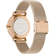  Shop Authentic Tommy Hilfiger Jenna Quartz Rose Gold Dial Rose Gold Mesh Bracelet Watch For Women - 1781944 - Luxxuri