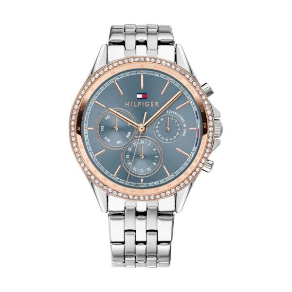  Shop Authentic Tommy Hilfiger Ari Diamonds Blue Dial Silver Steel Strap Watch for Women - 1781976 - Luxxuri