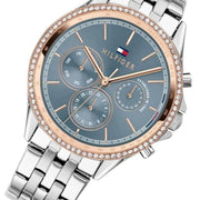  Shop Authentic Tommy Hilfiger Ari Diamonds Blue Dial Silver Steel Strap Watch for Women - 1781976 - Luxxuri
