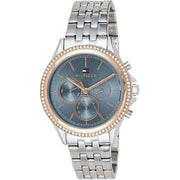  Shop Authentic Tommy Hilfiger Ari Diamonds Blue Dial Silver Steel Strap Watch for Women - 1781976 - Luxxuri