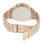  Shop Authentic Tommy Hilfiger Ari Diamonds Silver Dial Rose Gold Steel Strap Watch for Women - 1781978 - Luxxuri