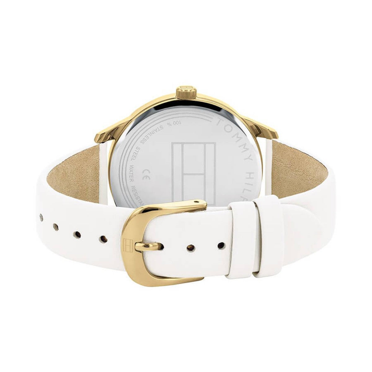  Shop Authentic Tommy Hilfiger Brooklyn Quartz White Dial White Leather Strap Watch for Women - 1782018 - Luxxuri