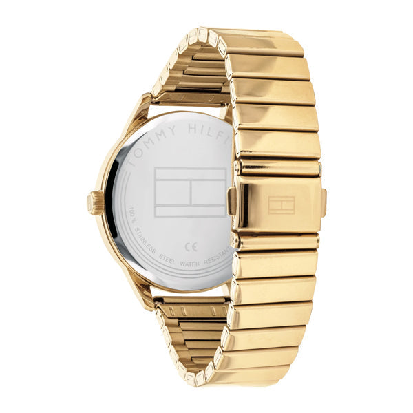  Shop Authentic Tommy Hilfiger Brooke Black Dial Gold Steel Strap Watch for Women  - 1782019 - Luxxuri