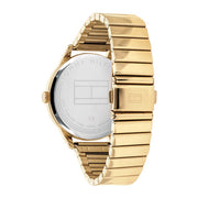  Shop Authentic Tommy Hilfiger Brooke Black Dial Gold Steel Strap Watch for Women  - 1782019 - Luxxuri