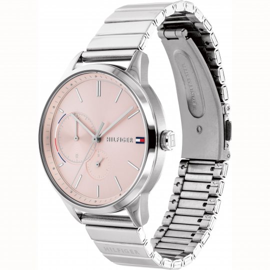  Shop Authentic Tommy Hilfiger Brooke Pink Dial Silver Steel Strap Watch for Women - 1782020 - Luxxuri