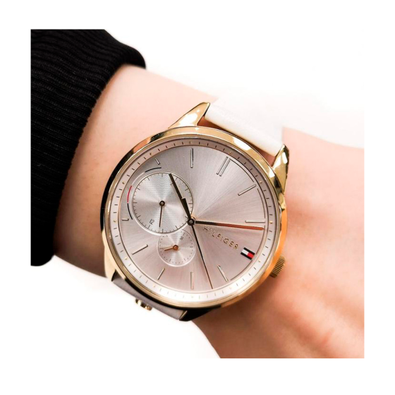  Shop Authentic Tommy Hilfiger Brooke Quartz White Dial Cream Leather Strap Watch for Women  - 1782022 - Luxxuri