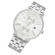  Shop Authentic Tommy Hilfiger Jenna Quartz White Dial Silver Steel Strap Watch for Women - 1782068 - Luxxuri