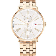  Shop Authentic Tommy Hilfiger Jenna Quartz White Dial Rose Gold Steel Strap Watch for Women - 1782070 - Luxxuri