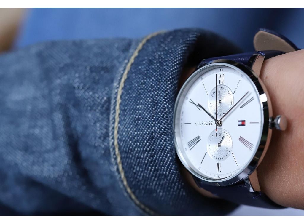  Shop Authentic Tommy Hilfiger Jenna White Dial Blue Leather Strap Watch for Women - 1782072 - Luxxuri