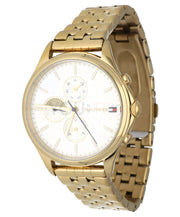  Shop Authentic Tommy Hilfiger Whitney Chronograph Quartz Mother of Pearl White Dial Gold Steel Strap Watch For Women - 1782121 - Luxxuri
