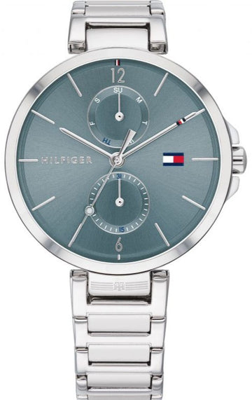  Shop Authentic Tommy Hilfiger Angela Blue Dial Silver Steel Strap Watch for Women - 1782126 - Luxxuri
