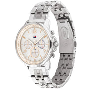  Shop Authentic Tommy Hilfiger Harper Chronograph White Dial Silver Steel Strap Watch For Women - 1782222 - Luxxuri