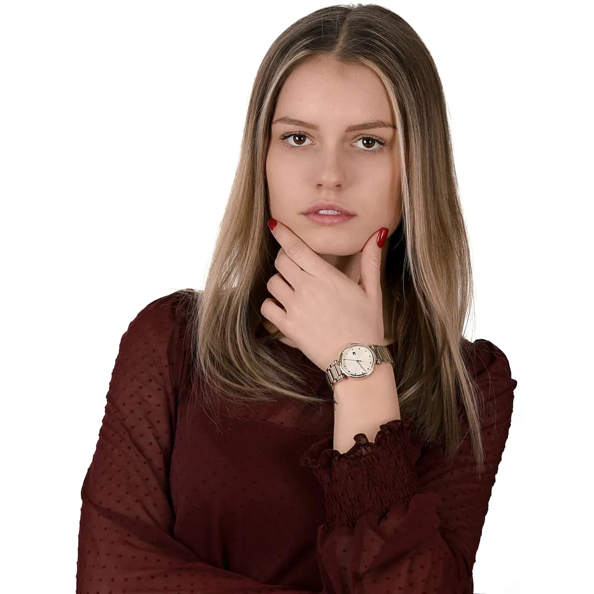  Shop Authentic Tommy Hilfiger Lynn Quartz Rose Gold Dial Rose Gold Steel Strap Watch For Women - 1782237 - Luxxuri
