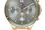  Shop Authentic Tommy Hilfiger Eve Chronograph Quartz Grey Dial Rose Gold Steel Strap Watch For Women - 1782277 - Luxxuri