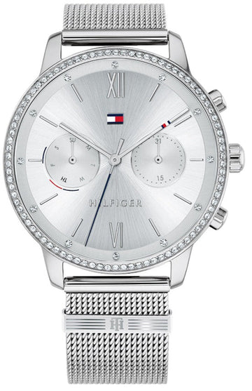  Shop Authentic Tommy Hilfiger Blake Diamonds Silver Dial Silver Mesh Bracelet Watch for Women - 1782301 - Luxxuri
