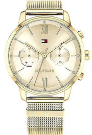  Shop Authentic Tommy Hilfiger Blake Quartz Gold Dial Gold Mesh Bracelet Watch for Women - 1782302 - Luxxuri
