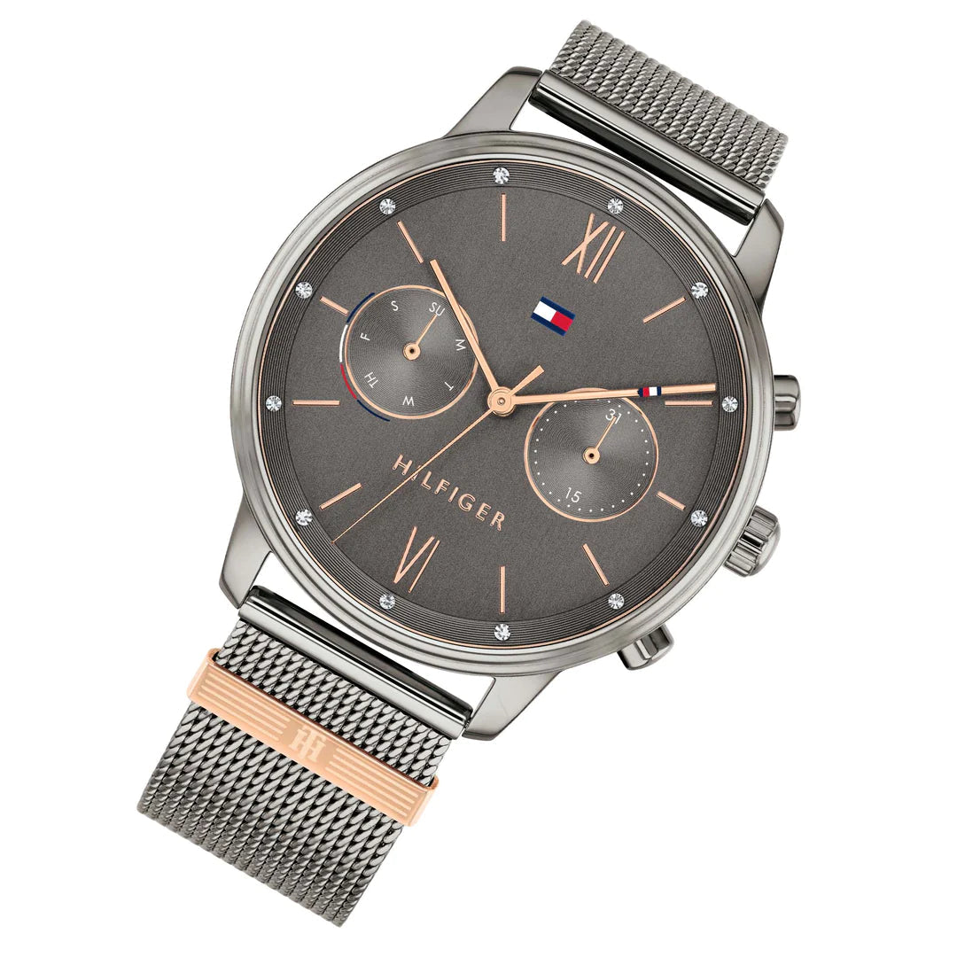  Shop Authentic Tommy Hilfiger Blake Quartz Grey Dial Silver Mesh Bracelet Watch for Men - 1782304 - Luxxuri
