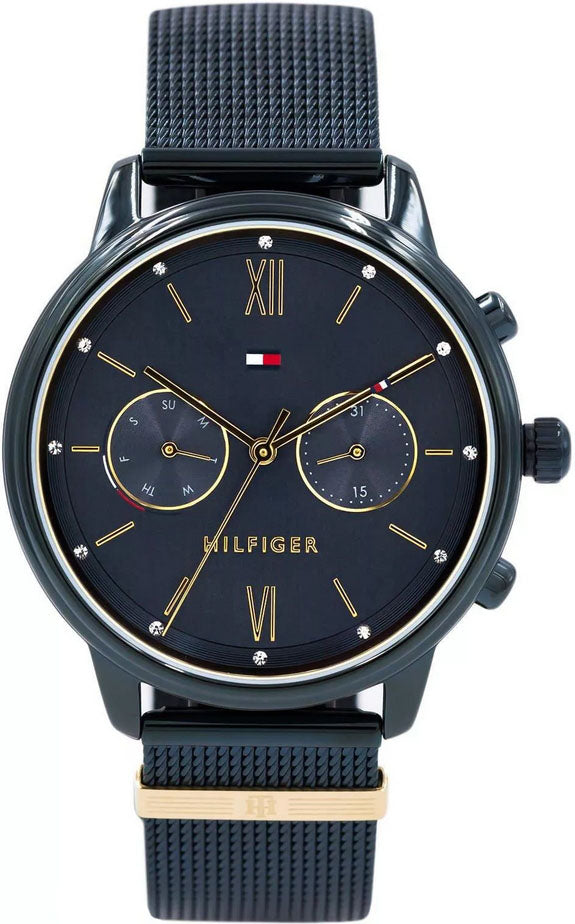  Shop Authentic Tommy Hilfiger Blake Quartz Blue Dial Blue Mesh Bracelet Watch for Men - 1782305 - Luxxuri