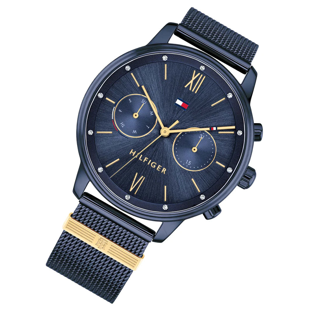  Shop Authentic Tommy Hilfiger Blake Quartz Blue Dial Blue Mesh Bracelet Watch for Men - 1782305 - Luxxuri