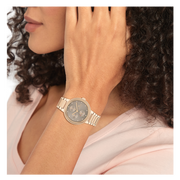  Shop Authentic Tommy Hilfiger Joy Chronograph Gold Dial Gold Steel Strap Watch For Women - 1782533 - Luxxuri