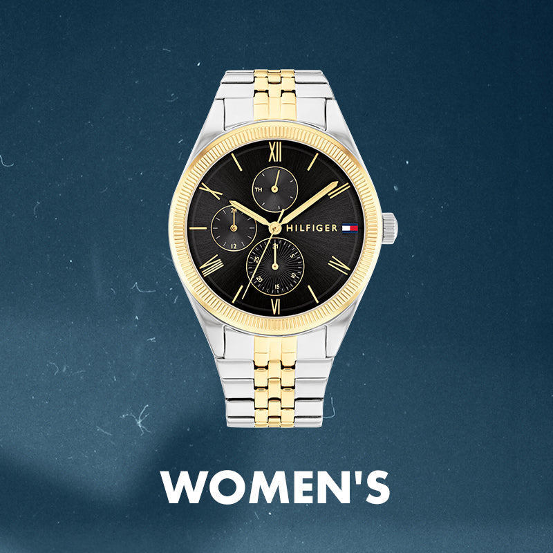  Shop Authentic Tommy Hilfiger Monica Chronograph Black Dial Two Tone Steel Strap Watch For Women - 1782591 - Luxxuri