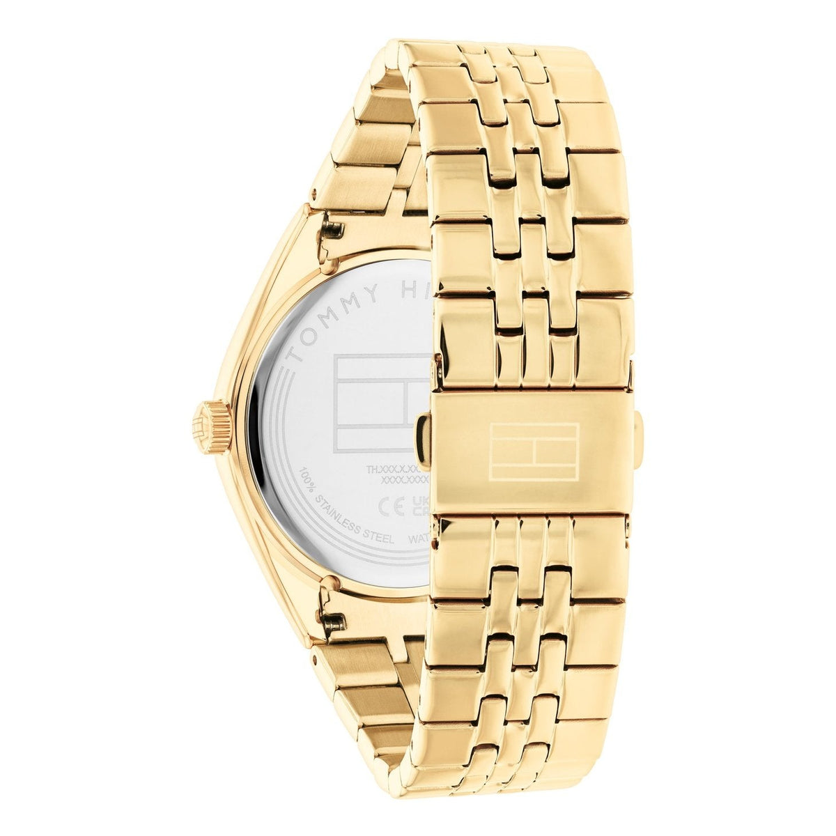  Shop Authentic Tommy Hilfiger Monica Quartz Gold Dial Gold Steel Strap Watch For Women - 1782592 - Luxxuri