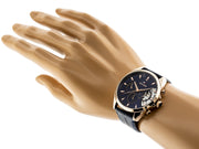  Shop Authentic Tommy Hilfiger Baker Chronograph Quartz Blue Dial Blue Leather Strap Watch For Men - 1710451 - Luxxuri