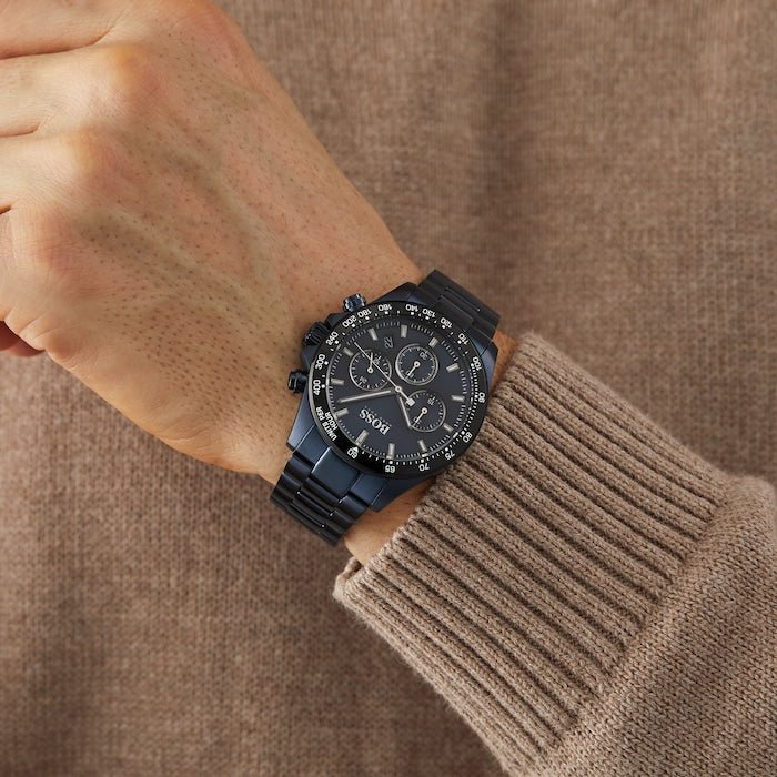  Shop Authentic Hugo Boss Hero Sport Lux Blue Dial Blue Steel Strap Watch for Men - 1513758 - Luxxuri