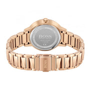  Shop Authentic Hugo Boss Signature Gold Dial Gold Stainless Steel Strap Watch for Women - 1502540 - Luxxuri