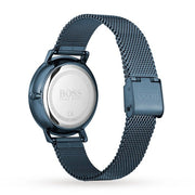  Shop Authentic Hugo Boss Infinity Blue Dial Blue Mesh Bracelet Watch for Women - 1502518 - Luxxuri