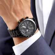  Shop Authentic Hugo Boss Pilot Edition Chronograph Black Dial Black Steel Strap Watch for Men - 1513854 - Luxxuri