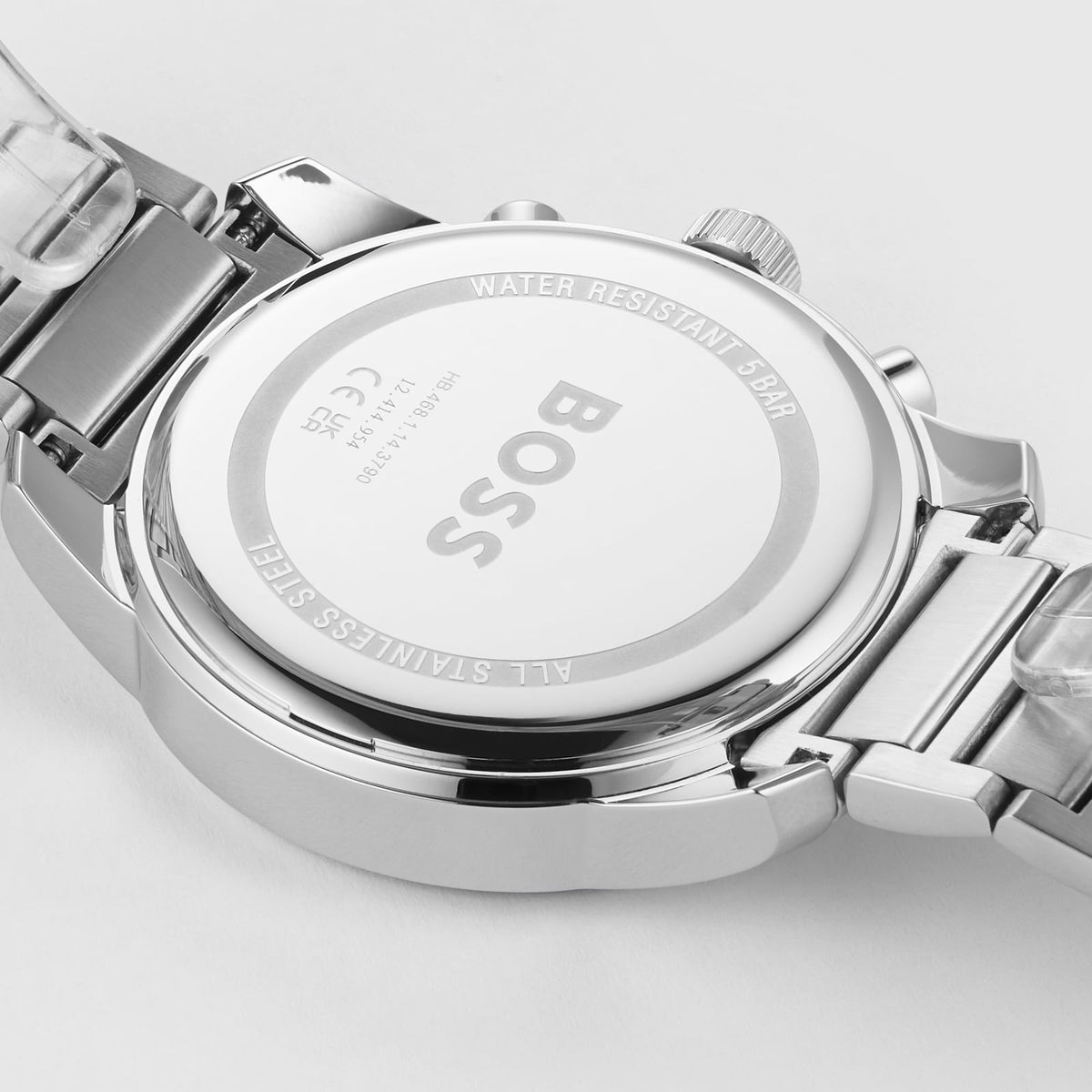  Shop Authentic Hugo Boss Trace Chronograph Red Dial Silver Steel Strap Watch For Men - 1514004 - Luxxuri