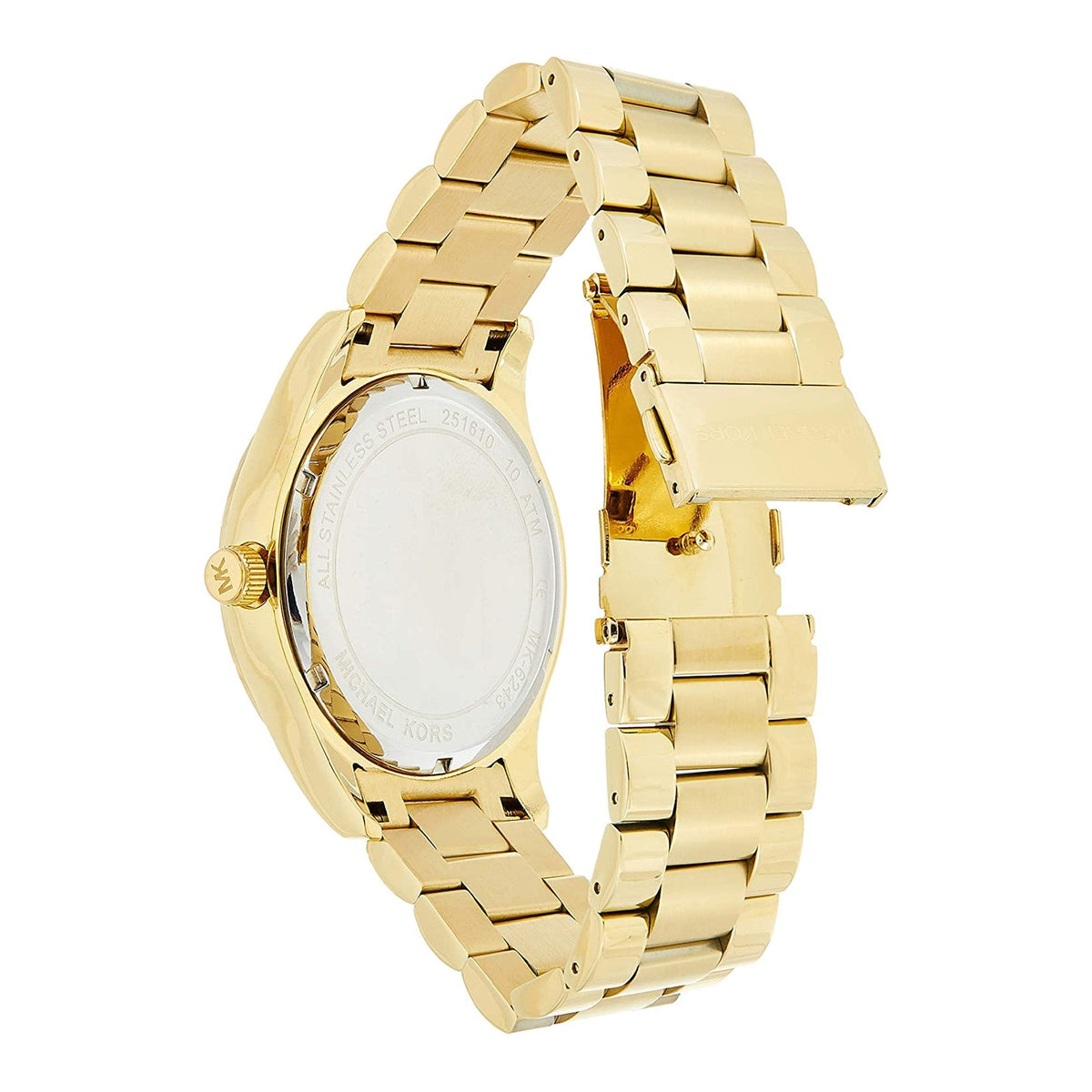  Shop Authentic Michael Kors Layton Pave Blue Dial Gold Steel Strap Watch for Women - MK6243 - Luxxuri