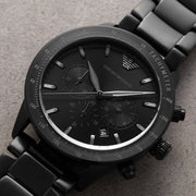  Shop Authentic Emporio Armani Mario Chronograph Black Dial Black Steel Strap Watch For Men - AR11242 - Luxxuri