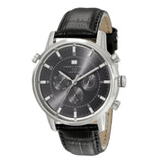  Shop Authentic Tommy Hilfiger Harrison Chronograph Black Dial Black Leather Strap Watch for Men - 1790875 - Luxxuri