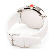  Shop Authentic Tommy Hilfiger Sport Black Dial White Rubber Strap Watch for Men - 1790986 - Luxxuri