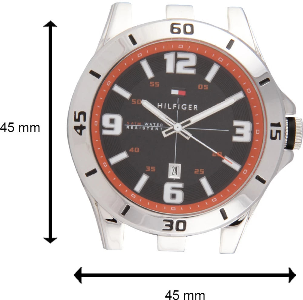  Shop Authentic Tommy Hilfiger Drew Black Dial Black Rubber Strap Watch for Men - 1791064 - Luxxuri
