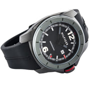  Shop Authentic Tommy Hilfiger Windsurf Black Dial Black Rubber Strap Watch for Men- 1791114 - Luxxuri