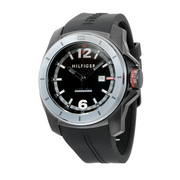  Shop Authentic Tommy Hilfiger Windsurf Black Dial Black Rubber Strap Watch for Men- 1791114 - Luxxuri