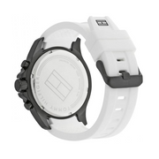  Shop Authentic Tommy Hilfiger Nolan Multi Function White Dial White Rubber Strap Watch for Men - 1791146 - Luxxuri